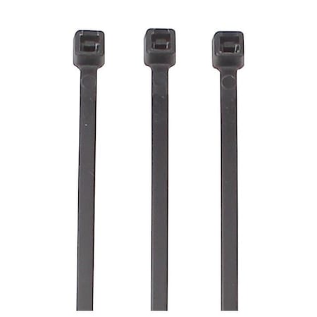 Phillips Cable Tie, 14-1/2 in L, Black, ABS, 50 lb Strength 8-43147